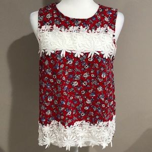 love J Sleeveless Floral Top
